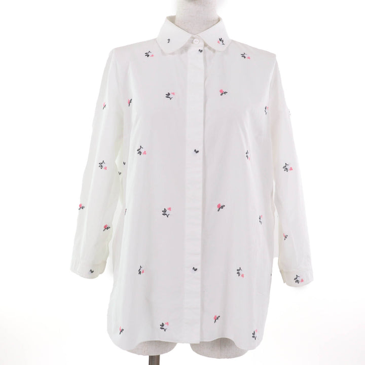Great PATOU Long sleeve shirt Flower Embroidery Organic Cotton Baby 36