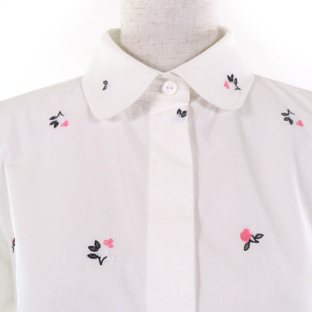 Great PATOU Long sleeve shirt Flower Embroidery Organic Cotton Baby 36