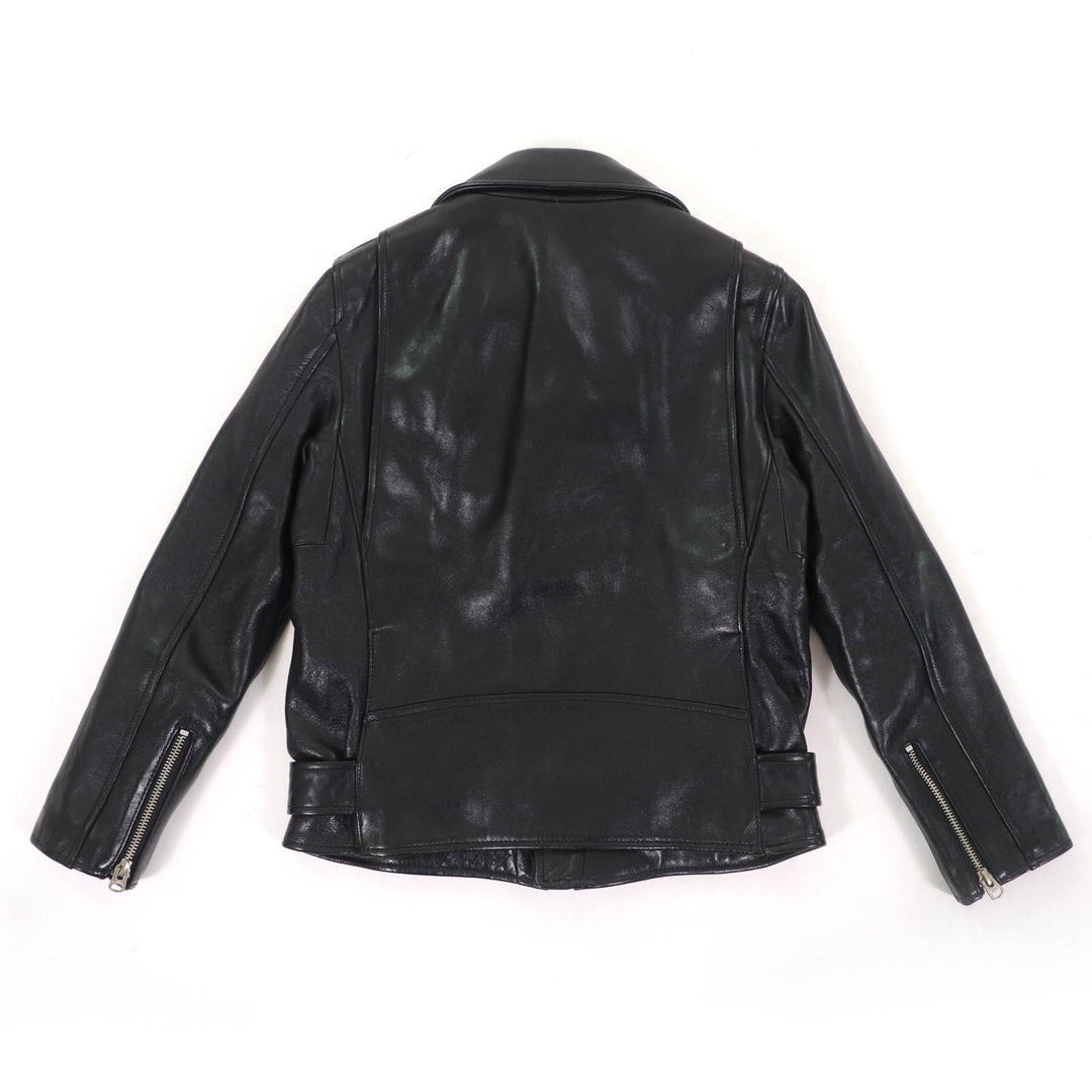 Great beautiful people Leather jacket Lamb leather black Sheep leather Kids 1825402411