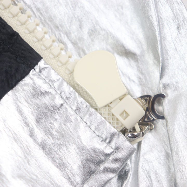 Excellent CELINE Blouson Loose Checkerboard Boule Silver 46 2W420819L