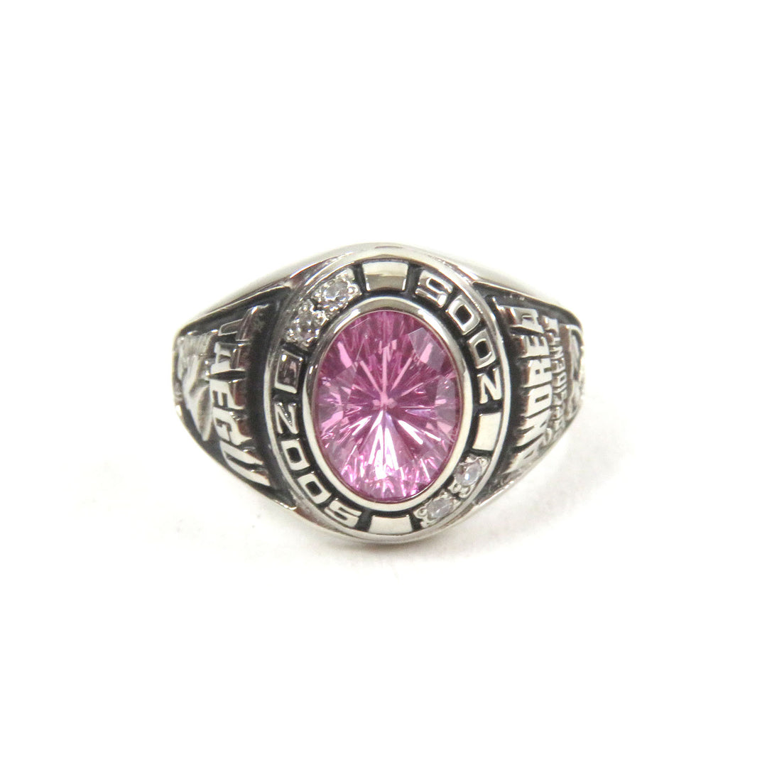 Excellent JOSTENS Ring Diamond 4P 2005-2006 TAEGU ANDREA Accessories Silver