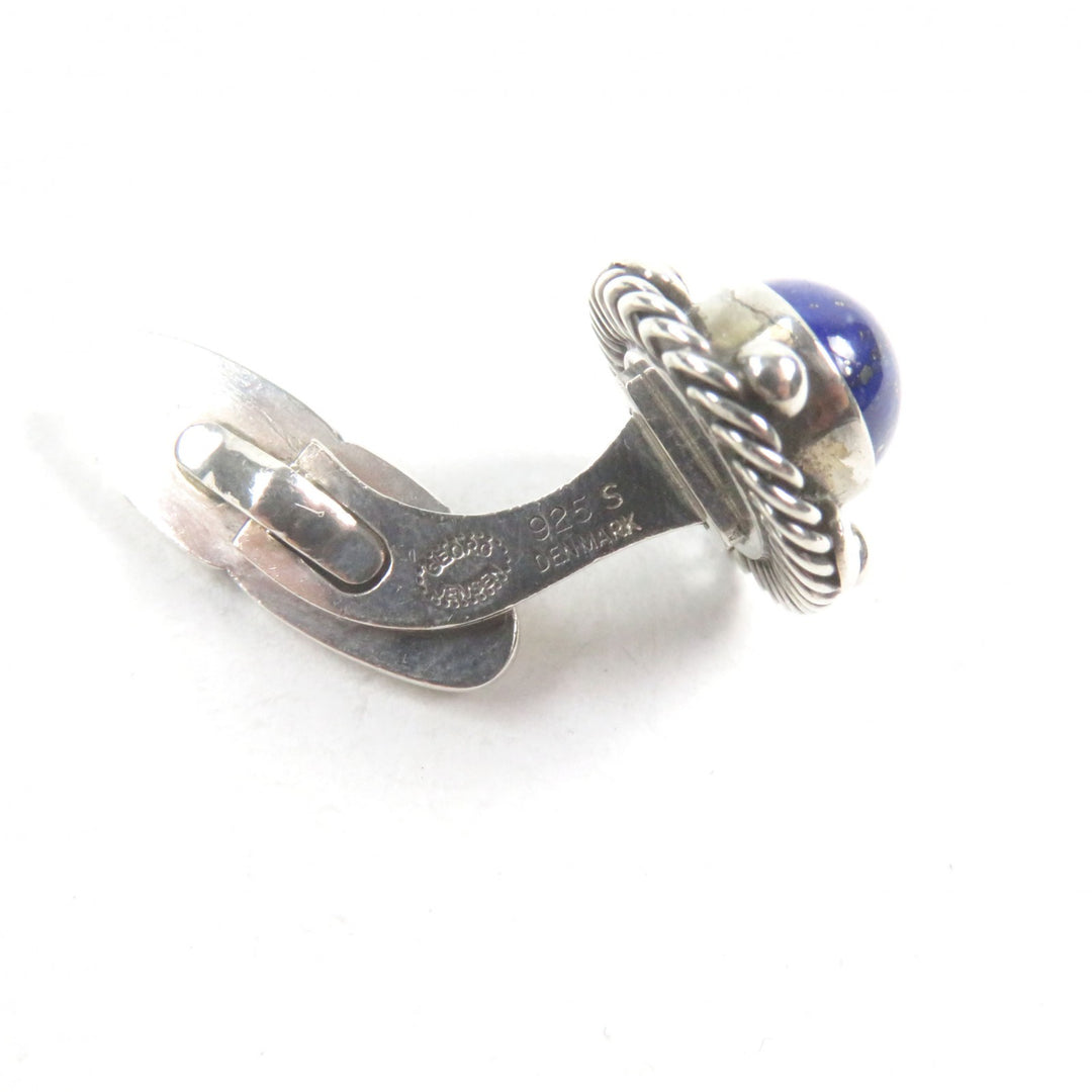 Very Good Georg Jensen Cufflinks cufflinks Silver blue 925 lapis lazuli men