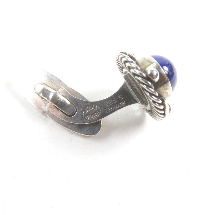 Very Good Georg Jensen Cufflinks cufflinks Silver blue 925 lapis lazuli men