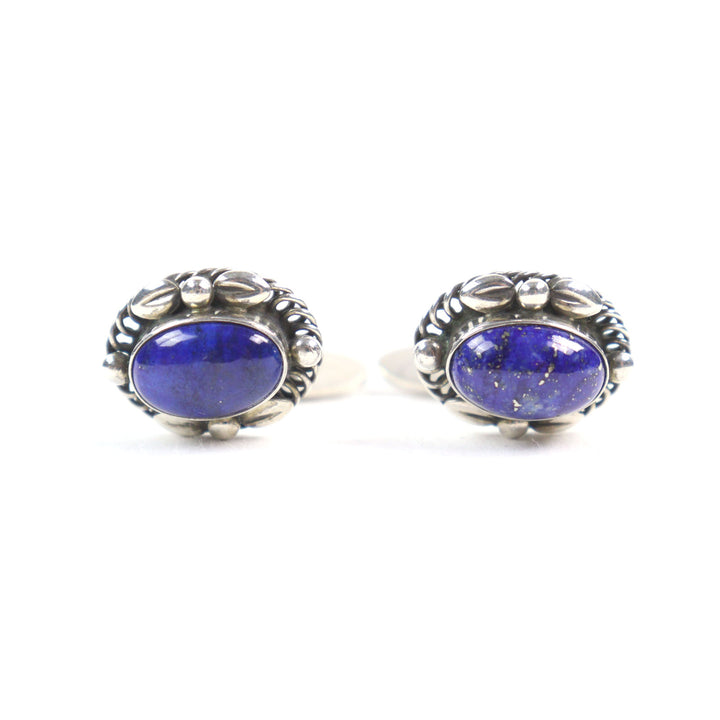 Very Good Georg Jensen Cufflinks cufflinks Silver blue 925 lapis lazuli men