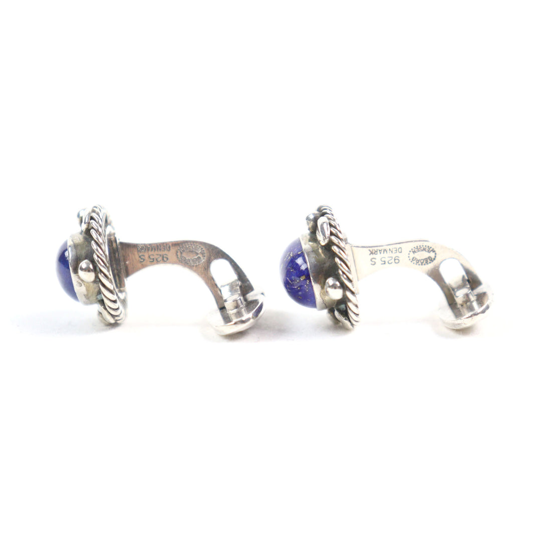 Very Good Georg Jensen Cufflinks cufflinks Silver blue 925 lapis lazuli men