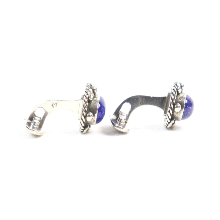 Very Good Georg Jensen Cufflinks cufflinks Silver blue 925 lapis lazuli men