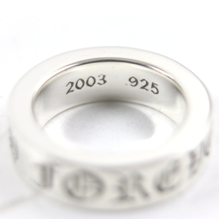 Excellent CHROME HEARTS Ring Spacer Ring Forever 0.2"""" Silver 925 mens