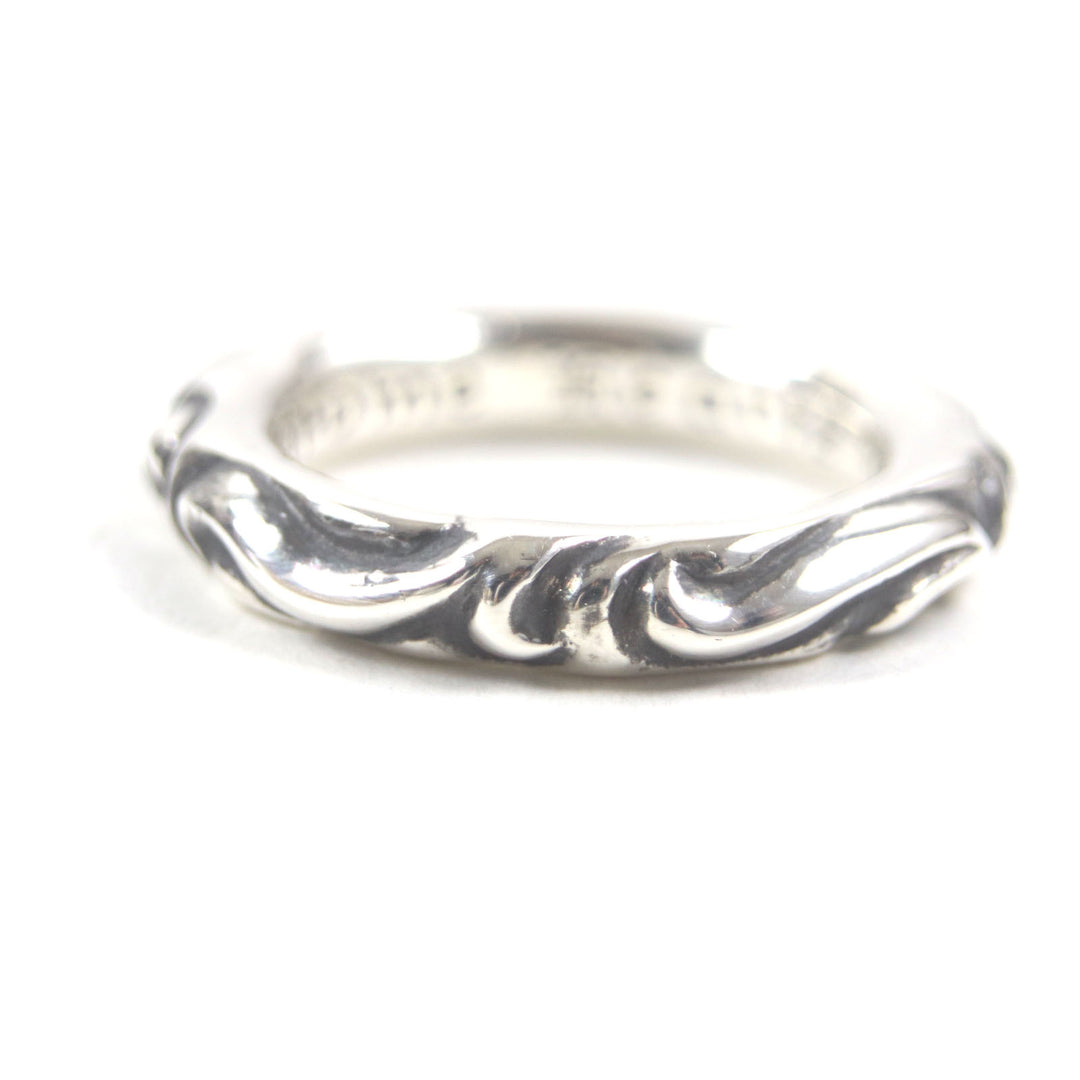 Excellent CHROME HEARTS Ring Scroll banding Silver 925 mens