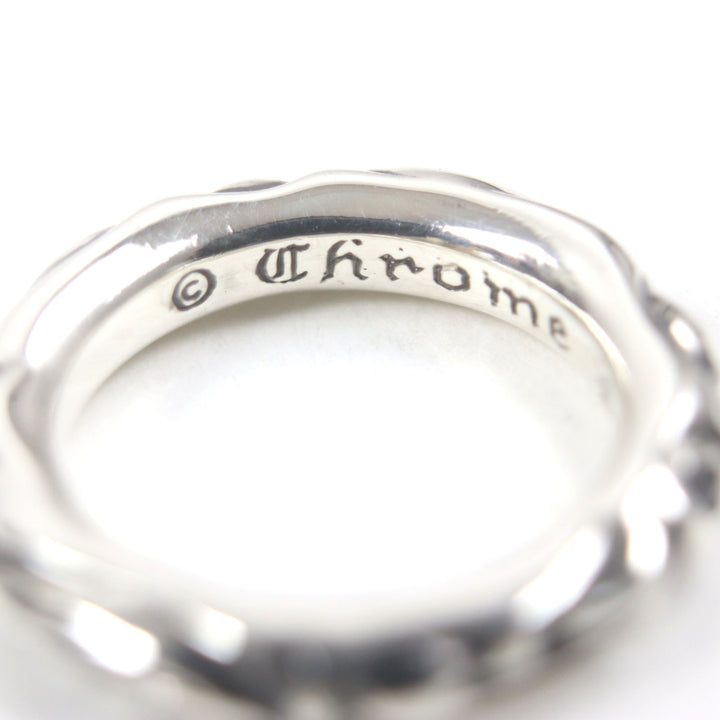 Excellent CHROME HEARTS Ring Scroll banding Silver 925 mens