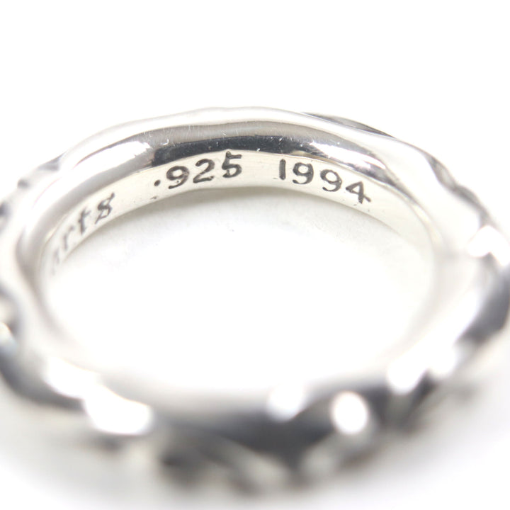 Excellent CHROME HEARTS Ring Scroll banding Silver 925 mens