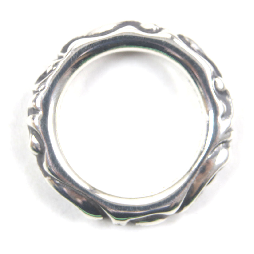 Excellent CHROME HEARTS Ring Scroll banding Silver 925 mens