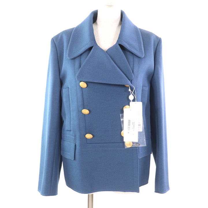 Pristine Maison Margiela 1 Double breasted jacket blue wool Women 38 S51AM0215