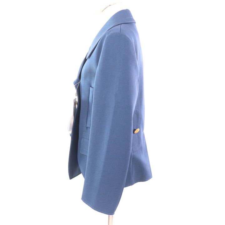 Pristine Maison Margiela 1 Double breasted jacket blue wool Women 38 S51AM0215