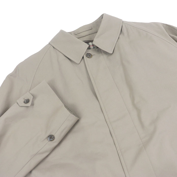 Very Good BURBERRY LONDON coat Nova check lining with quilted liner beige cotton mens
