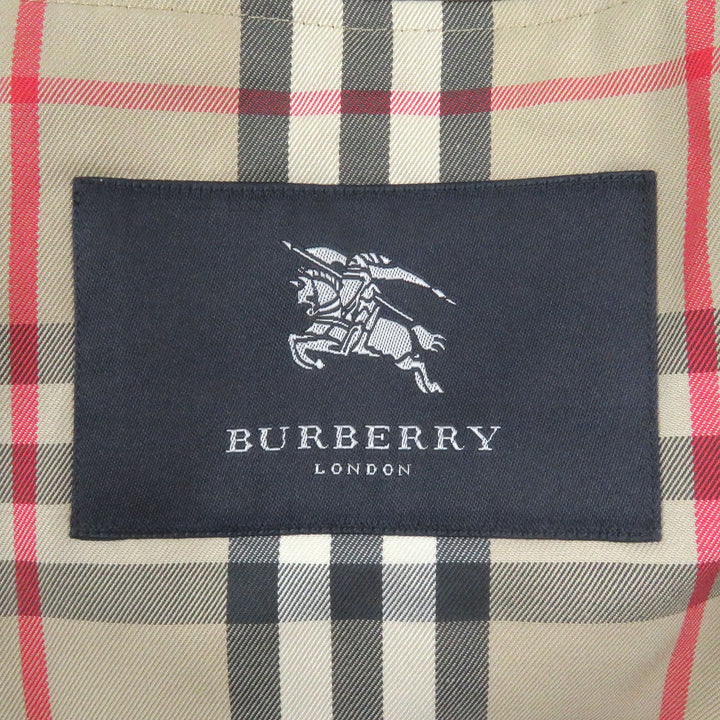 Very Good BURBERRY LONDON coat Nova check lining with quilted liner beige cotton mens