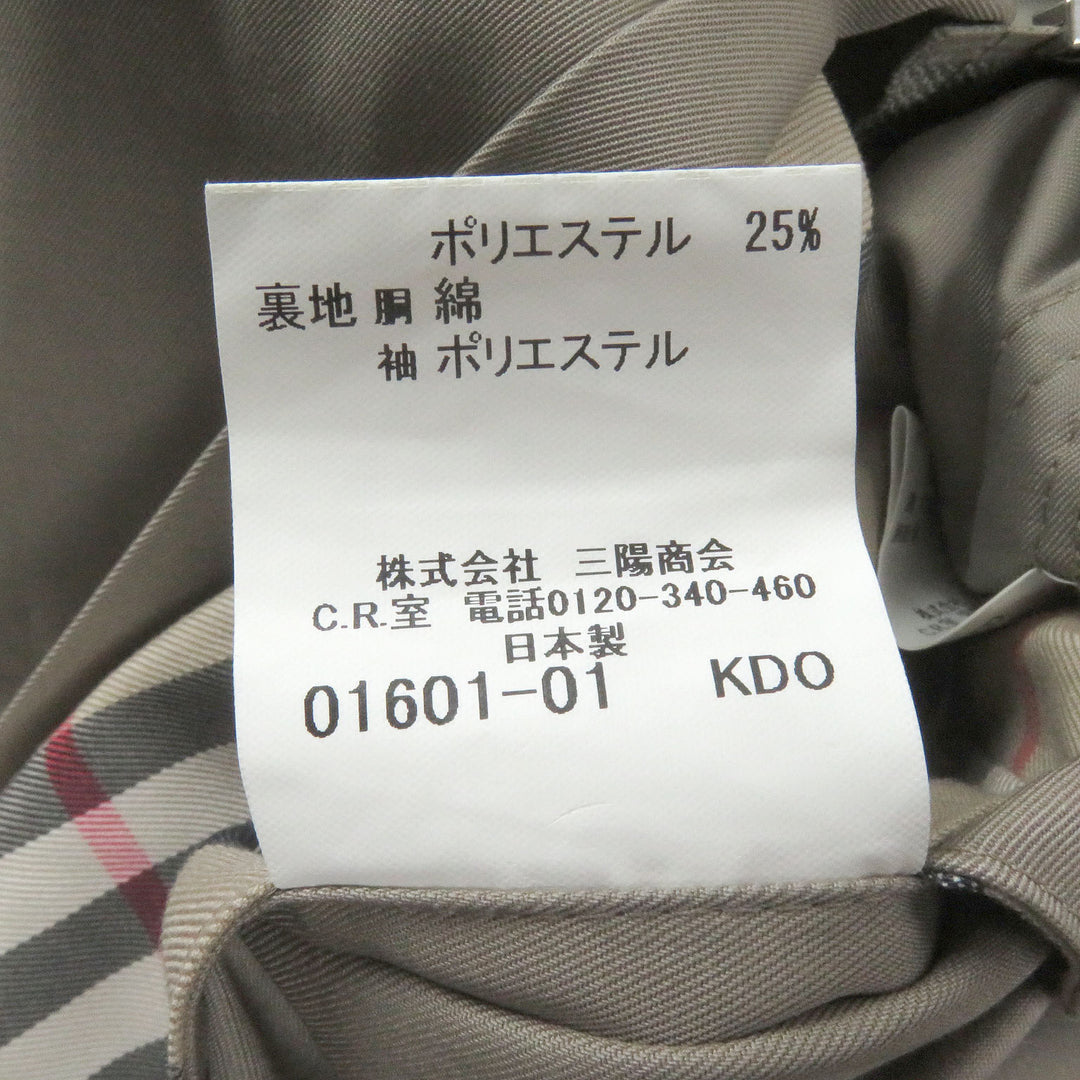 Very Good BURBERRY LONDON coat Nova check lining with quilted liner beige cotton mens