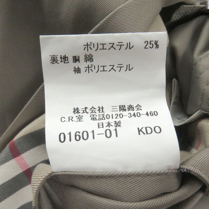 Very Good BURBERRY LONDON coat Nova check lining with quilted liner beige cotton mens