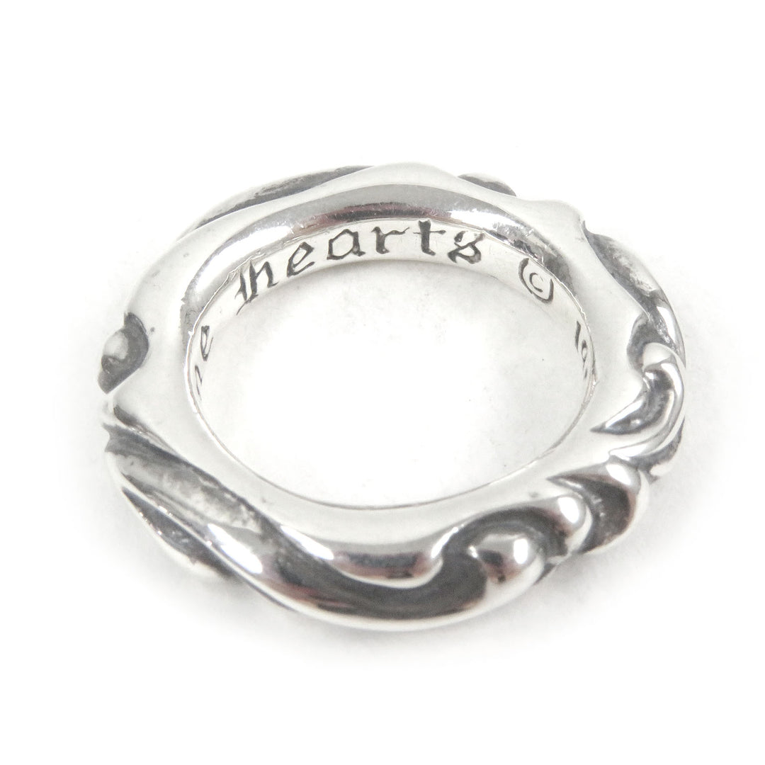Excellent CHROME HEARTS Ring Scroll Band Accessories Silver SV925 mens
