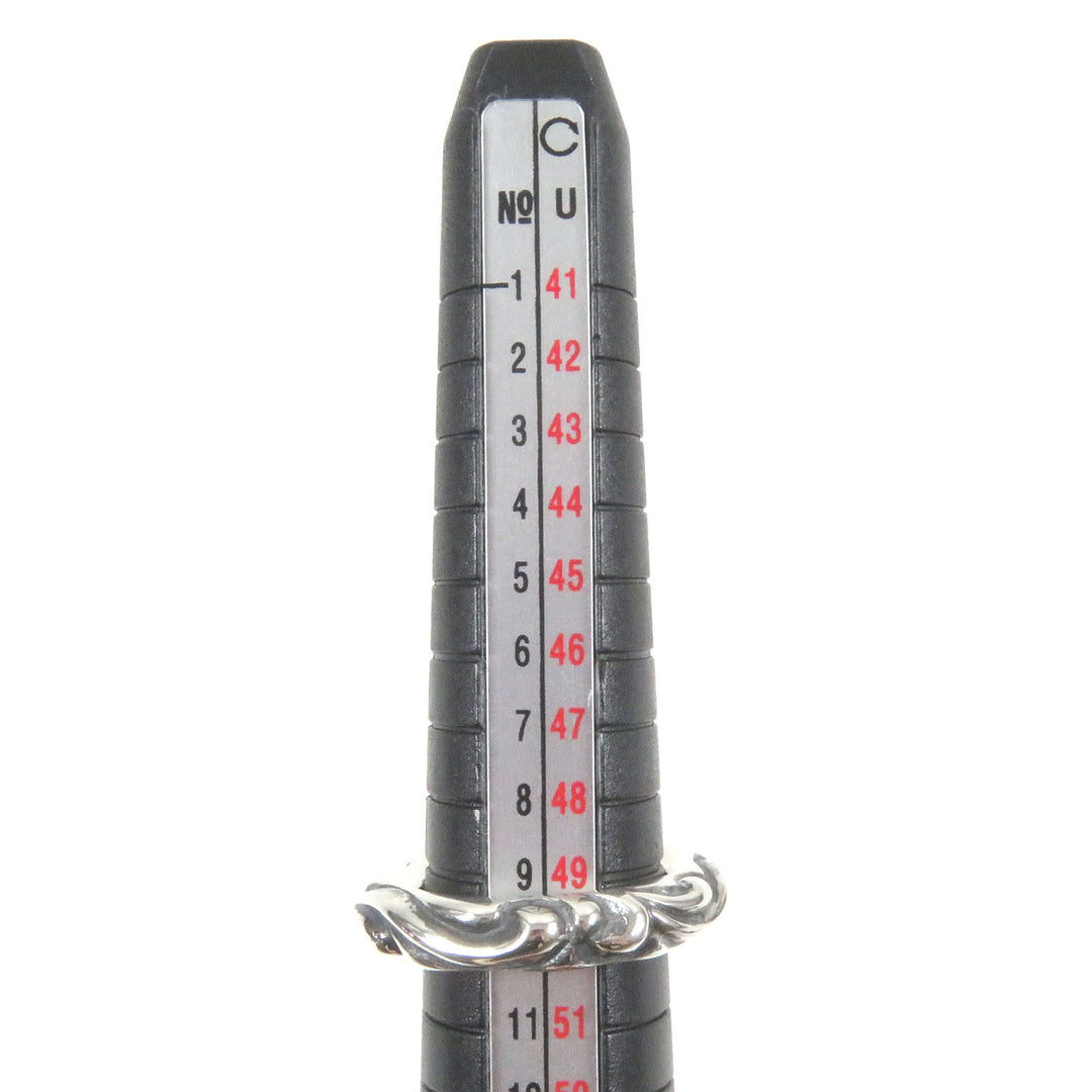 Excellent CHROME HEARTS Ring Scroll Band Accessories Silver SV925 mens