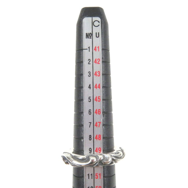 Excellent CHROME HEARTS Ring Scroll Band Accessories Silver SV925 mens