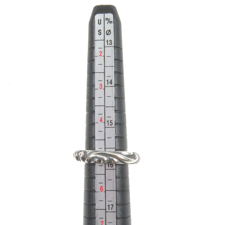 Excellent CHROME HEARTS Ring Scroll Band Accessories Silver SV925 mens