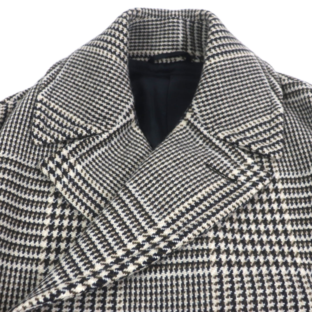 Excellent HERMES coat Brown wool mens 46