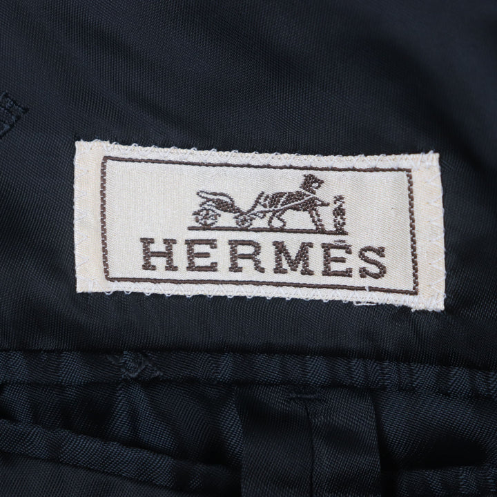 Excellent HERMES coat Brown wool mens 46