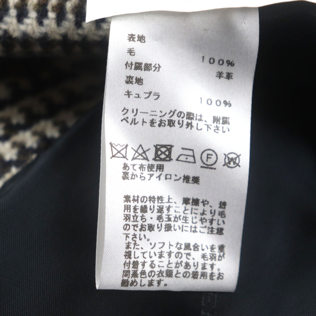 Excellent HERMES coat Brown wool mens 46