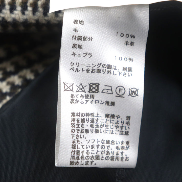 Excellent HERMES coat Brown wool mens 46