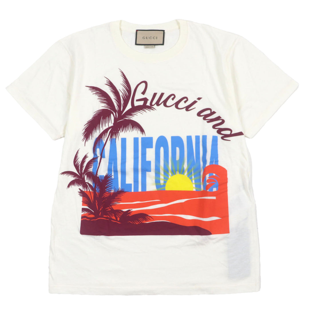 Excellent GUCCI Short sleeve T-shirt white cotton mens XXS 615044