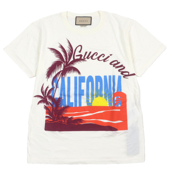 Excellent GUCCI Short sleeve T-shirt white cotton mens XXS 615044