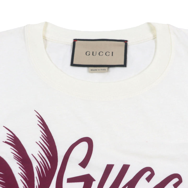 Excellent GUCCI Short sleeve T-shirt white cotton mens XXS 615044