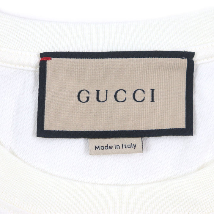 Excellent GUCCI Short sleeve T-shirt white cotton mens XXS 615044