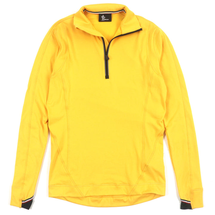 Excellent MONCLER GRENOBLE tops MAGLIA POLARTEC Half Zip Long Sleeve yellow M