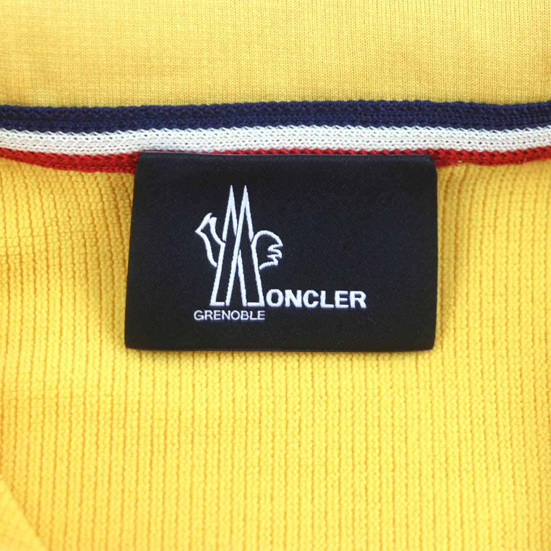 Excellent MONCLER GRENOBLE tops MAGLIA POLARTEC Half Zip Long Sleeve yellow polyester M