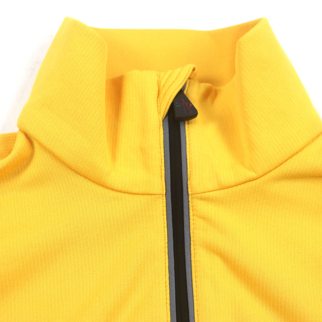 Excellent MONCLER GRENOBLE tops MAGLIA POLARTEC Half Zip Long Sleeve yellow polyester M