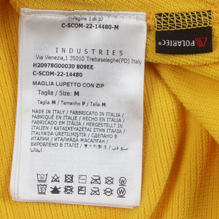 Excellent MONCLER GRENOBLE tops MAGLIA POLARTEC Half Zip Long Sleeve yellow M