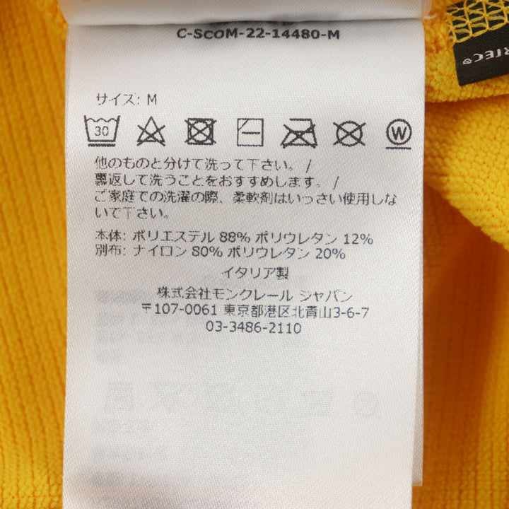 Excellent MONCLER GRENOBLE tops MAGLIA POLARTEC Half Zip Long Sleeve yellow M