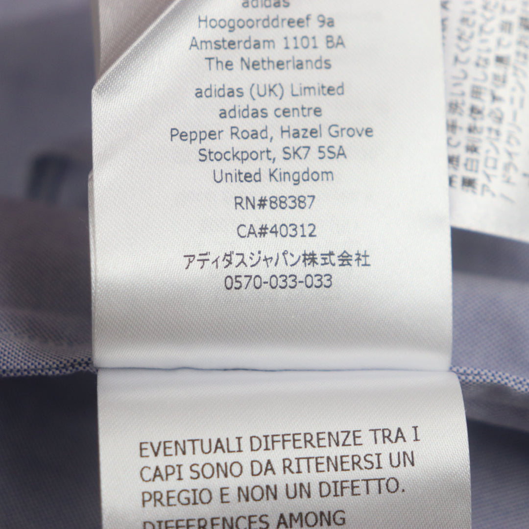 Excellent GUCCI×adidas Short sleeve shirt blue cotton mens 44 701360