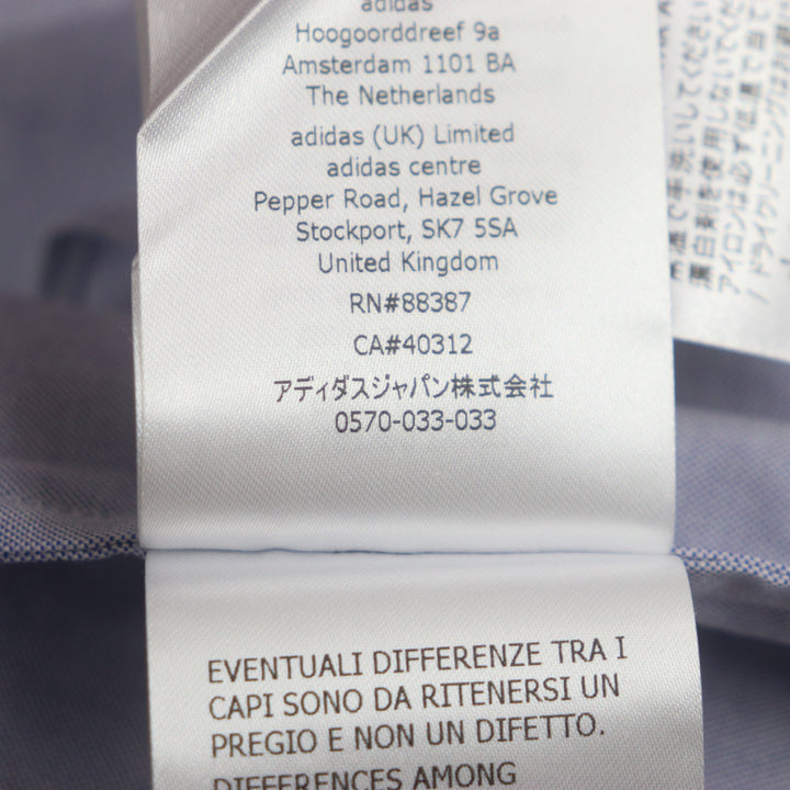 Excellent GUCCI×adidas Short sleeve shirt blue cotton mens 44 701360