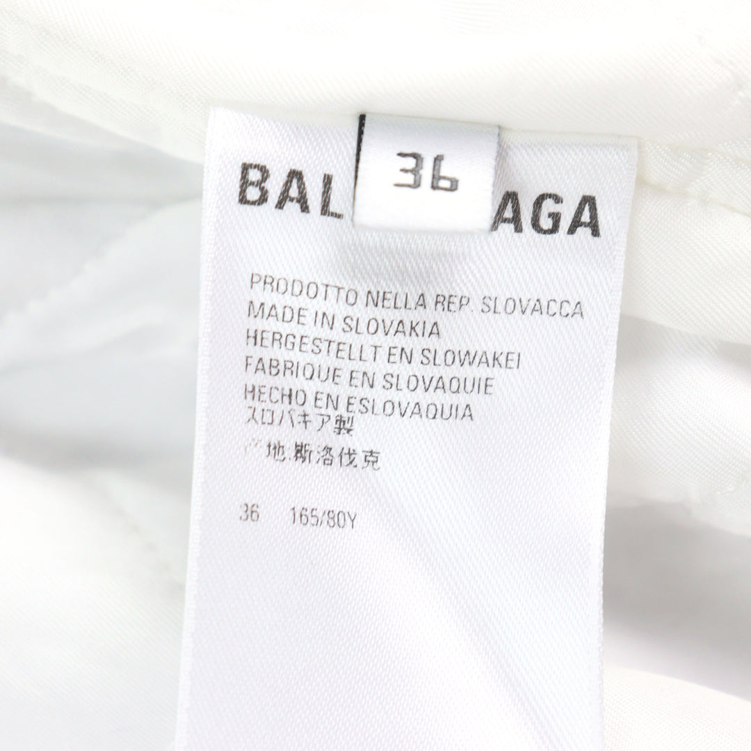 Great BALENCIAGA Long sleeve shirt Oversized padded flannel stripes men 36
