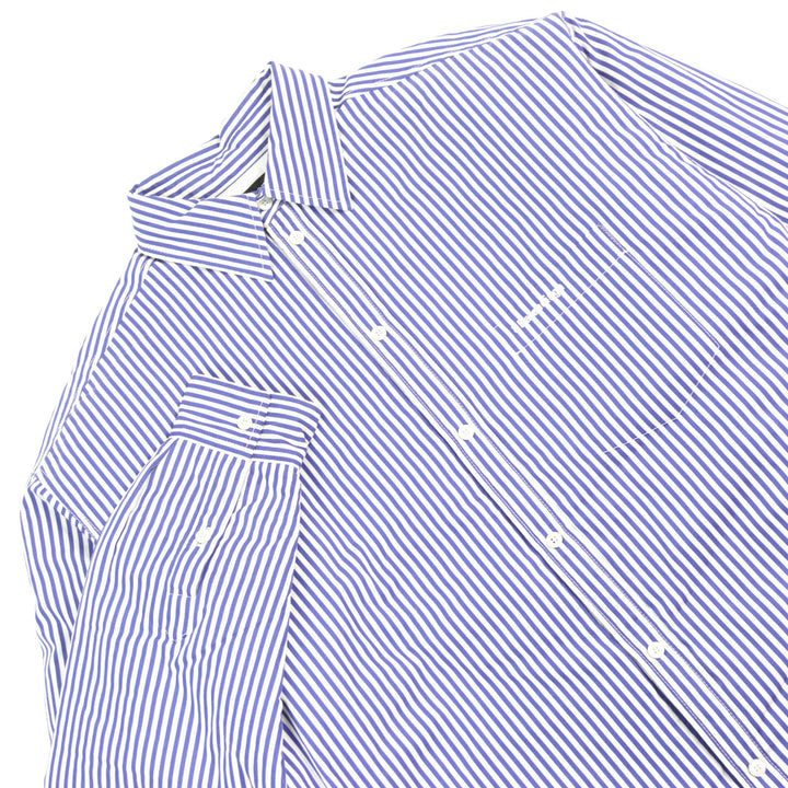 Great BALENCIAGA Long sleeve shirt Oversized padded flannel stripes men 36