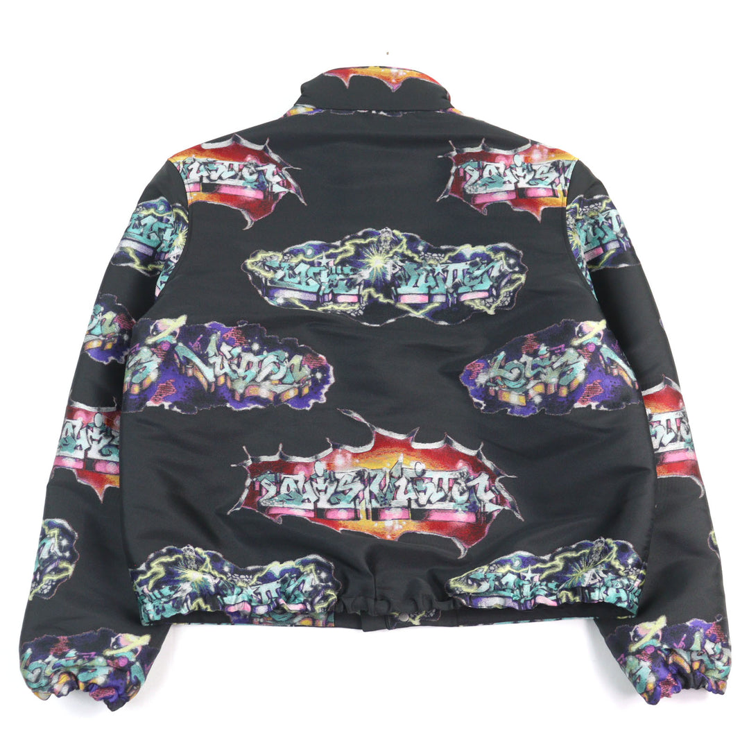 LOUIS VUITTON Blouson LV Graffiti Embellished Stand Collar men 48 HNB22W