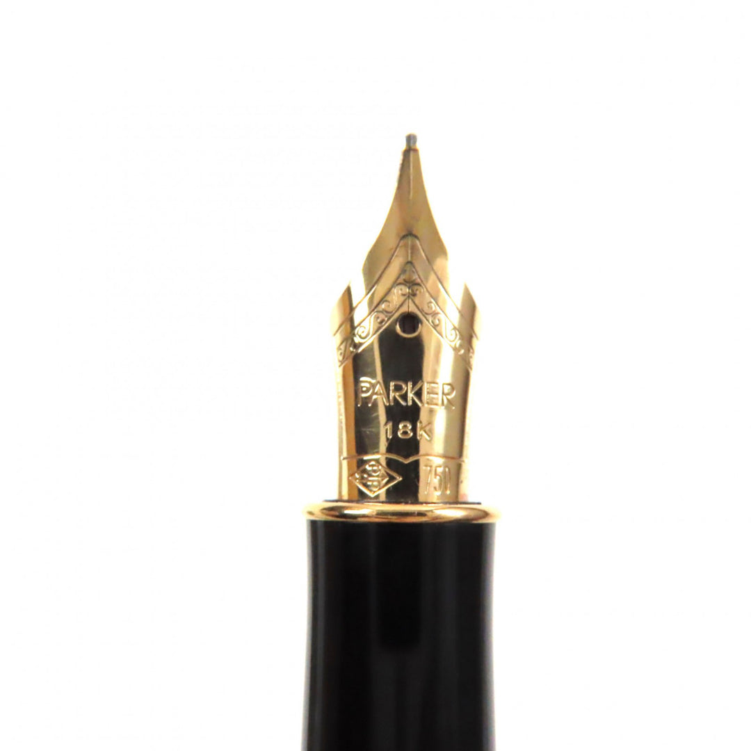 Excellent PARKER fountain pen SONNET Marble Pattern Navy gold 18K mens