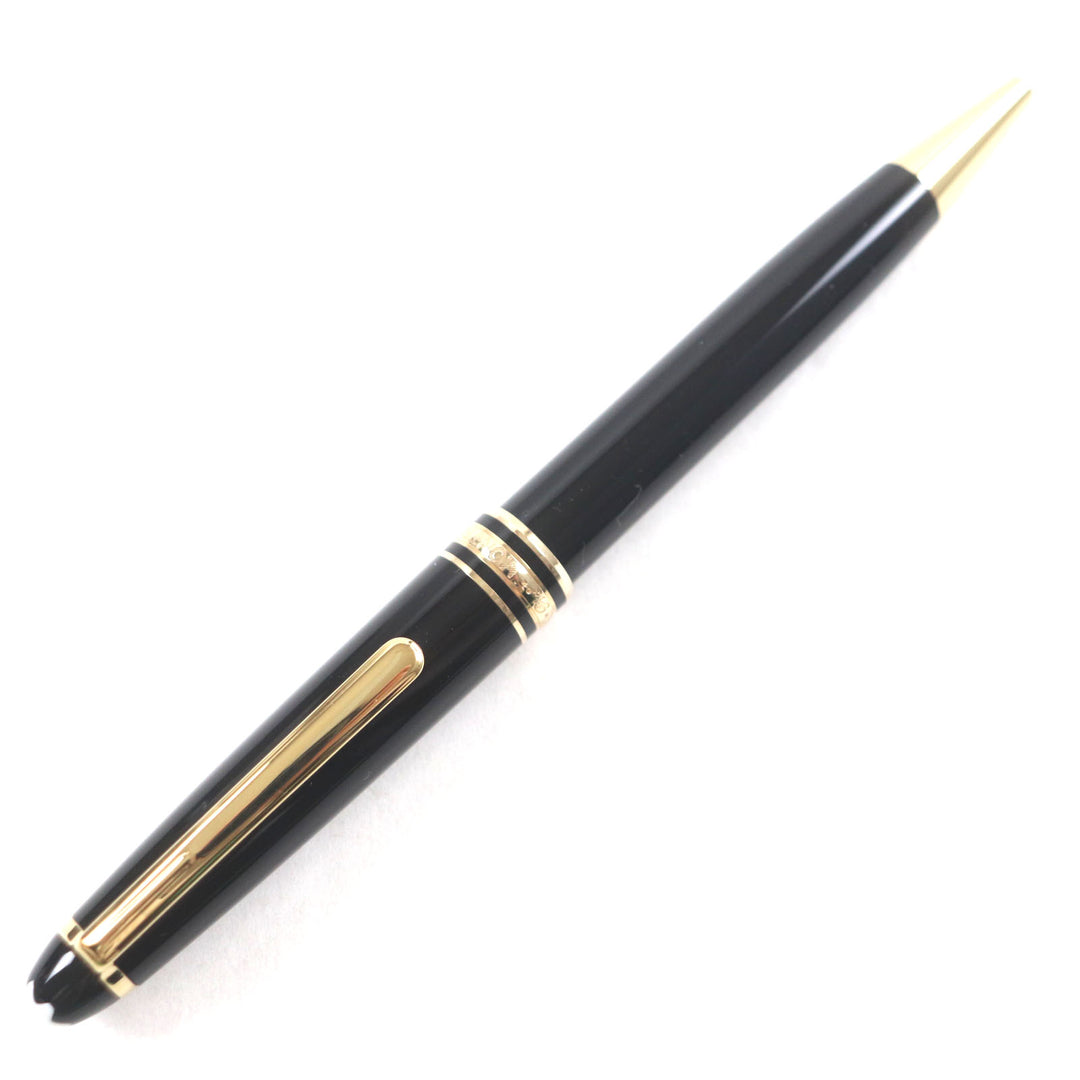Great MONTBLANC Ballpoint pen Meisterstck Classic Pix Black gold ー mens