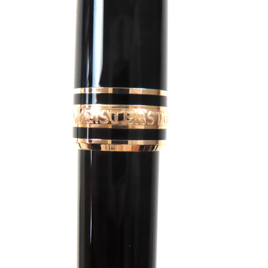 Great MONTBLANC Ballpoint pen Meisterstck Classic Pix Black gold ー mens