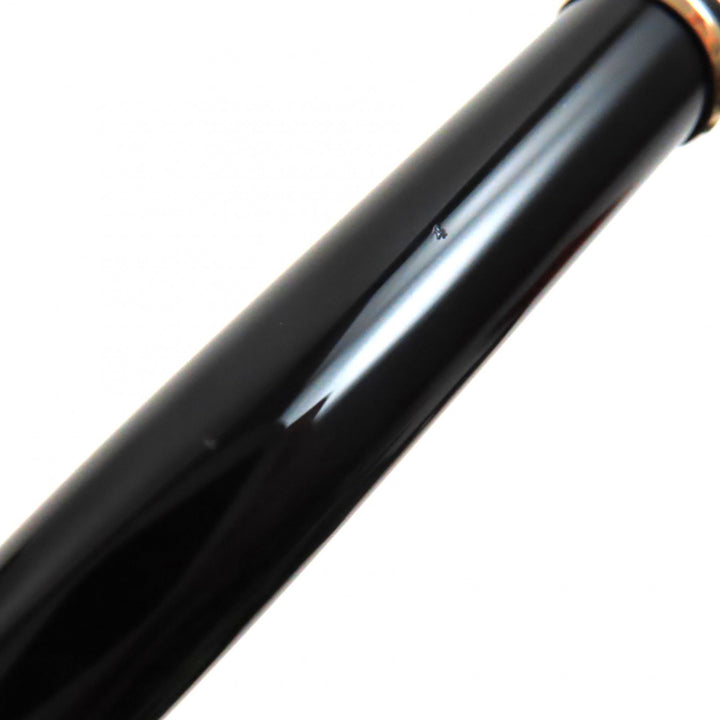 Great MONTBLANC Ballpoint pen Meisterstck Classic Pix Black gold ー mens