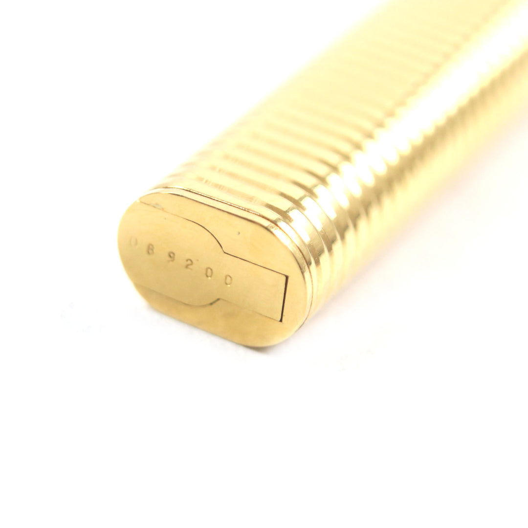 Excellent Cartier Ballpoint pen Trinity Border Pattern Cap Style gold ー mens