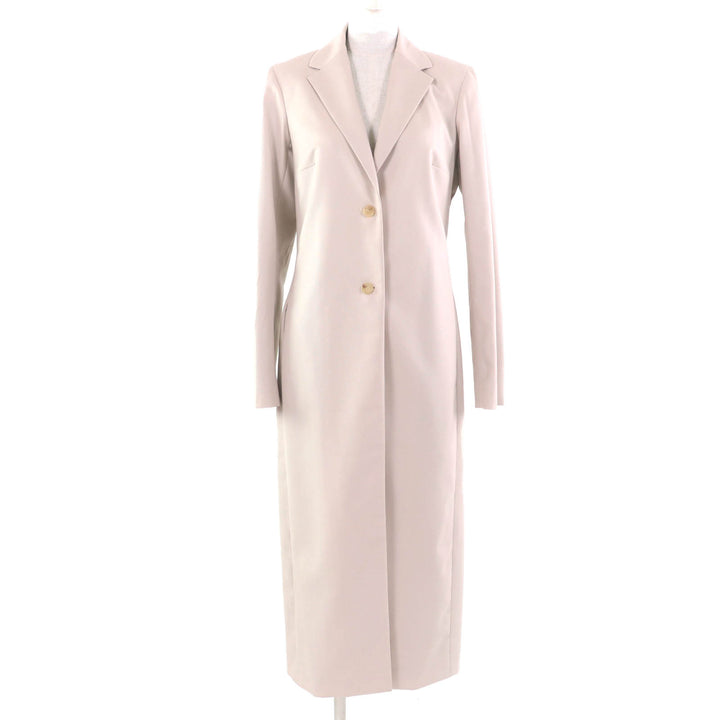Excellent THE ROW coat Long length virgin wool pink beige wool Women 2 M130