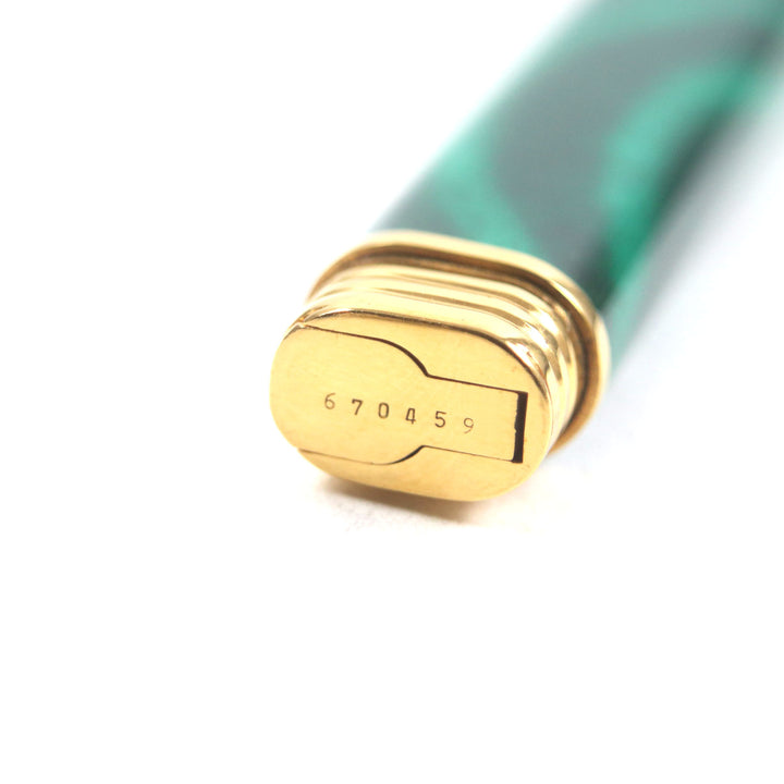 Great Cartier Ballpoint pen Malachite Trinity de Cartier Green gold mens